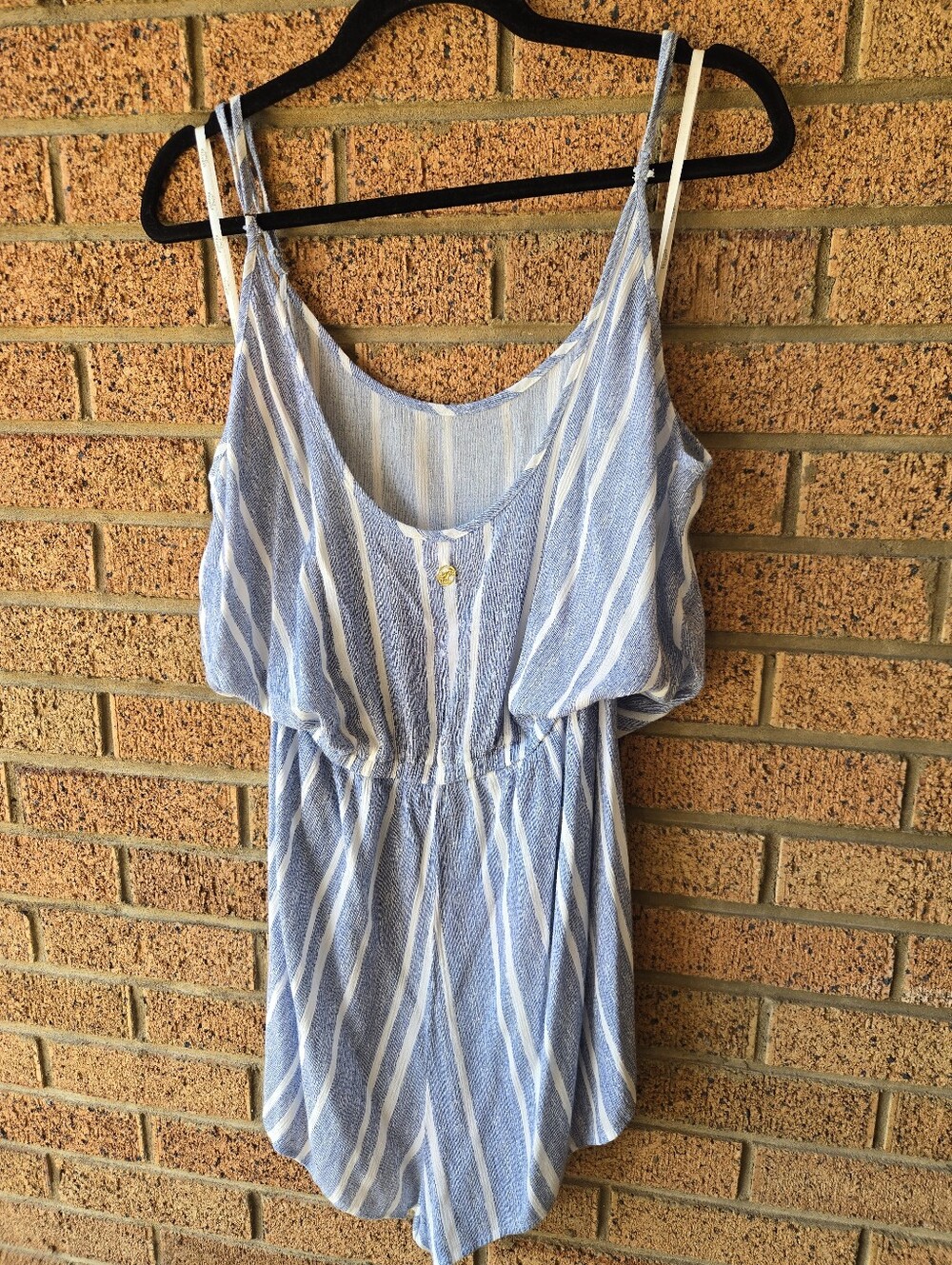Rip Curl Blue & White Striped Beach Romper - Size XL 🌊 - Picture 2 of 6